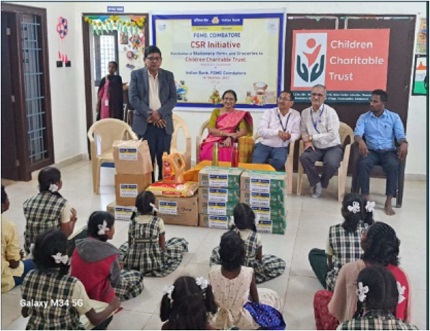 Stationery & groceries to Children’s Trust, Kovaiputhur