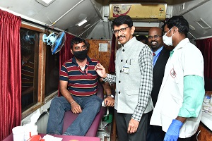 Poonamallee Zone organized Blood Donation camp