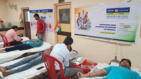 Blood donation camp, Asansol (60 units)