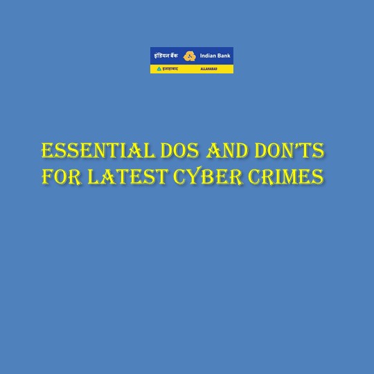 Dos and Don'ts Cyber Crime