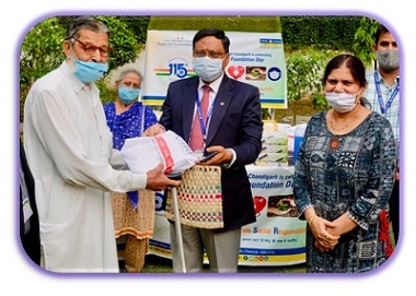Essentials to old-age home, Chandigarh