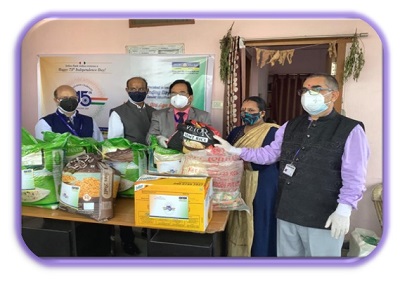 Groceries to old-age home, Hyderabad