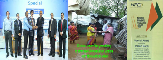 Indian Bank – Chennai Flood Relief Award