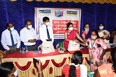 Groceries to specially-abled women, Chennai
